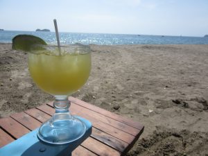Pacific coast beach in Costa Rica