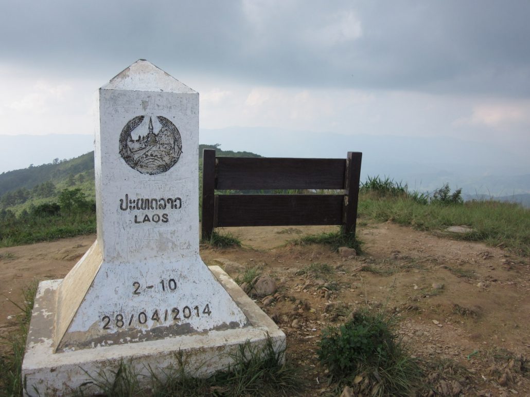 Border marker at Phu Chi Fa