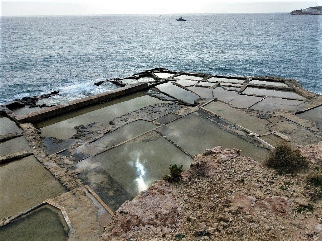 Salt pans at Delimara Point