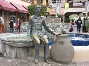 Sony Bono statue Palm Springs