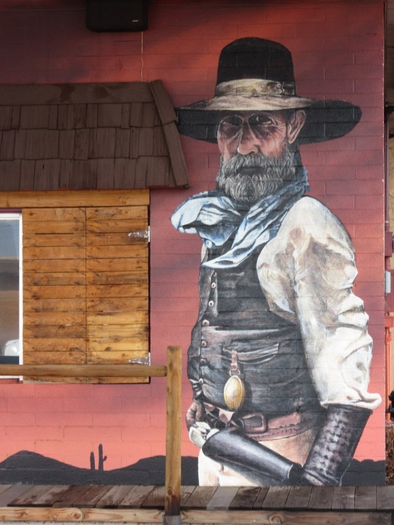 Cowboy graffitti in Williams AZ