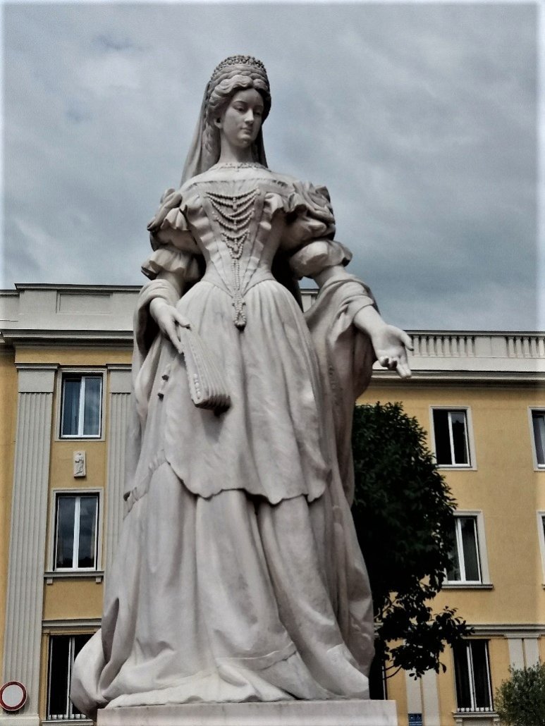 Statue of Queen Elizabeth on Erszébet tér Nagykanizsa Hungary