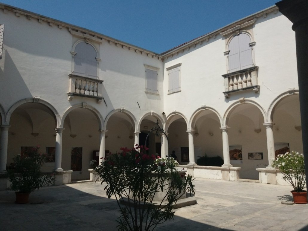 Monastery cloister in Piran