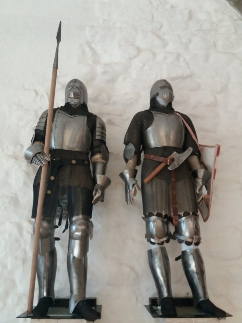 Suits of armour at Diósgyőr castle