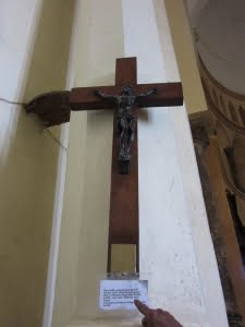 Livingstone cross in the Anglican Cathedral of the Church of Christ