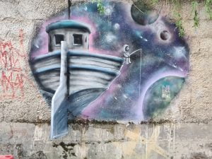 Street art in Livadi, Serifos, Greece