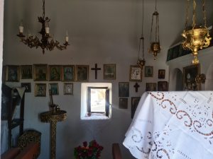 Interior of a chapel, Livadi, Serifos, Greece