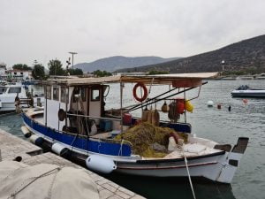 Boats moored at Ermioni Harbour, Greece