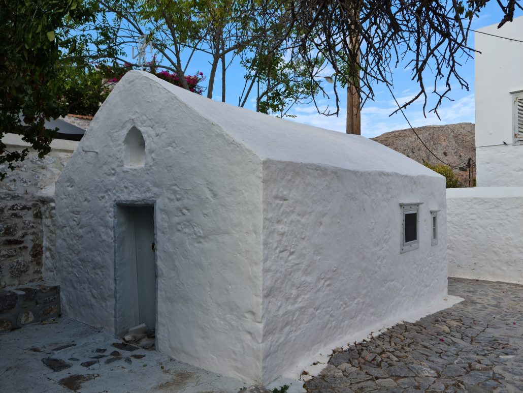Tiny church near Leonard Cohen's house in Hydra, Greece