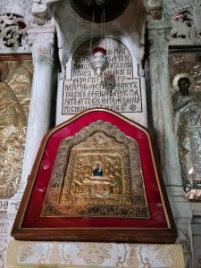 Icon of the Virgin Mary Revealed in the Monastery of the Virgin Mary in Hydra Greece
