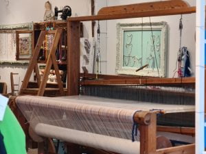 loom in a craft weavers in Poros Greece