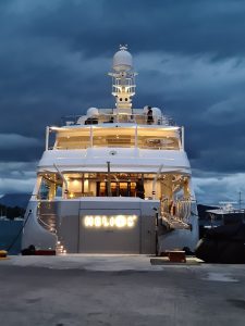 Helios in port