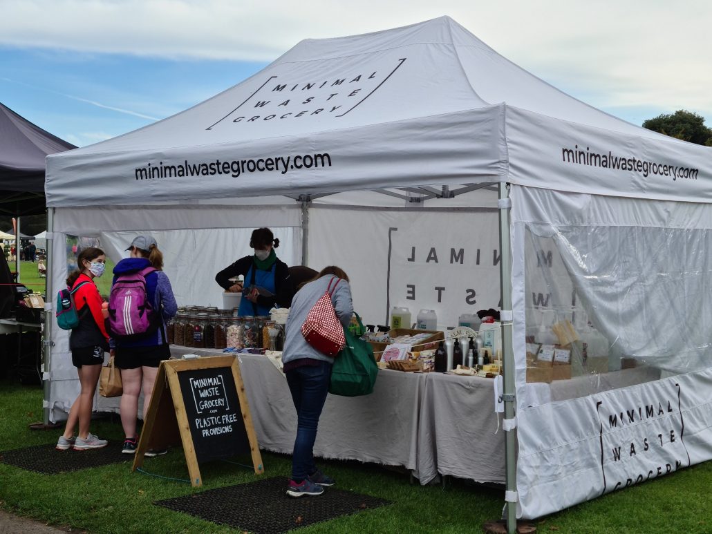 minimalwastegrocery.com stand at Farmers Market in St Anne's Park Raheny Dublin 5