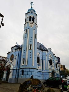 St Elizabeth's Secessionist Blue Church in Bratislava