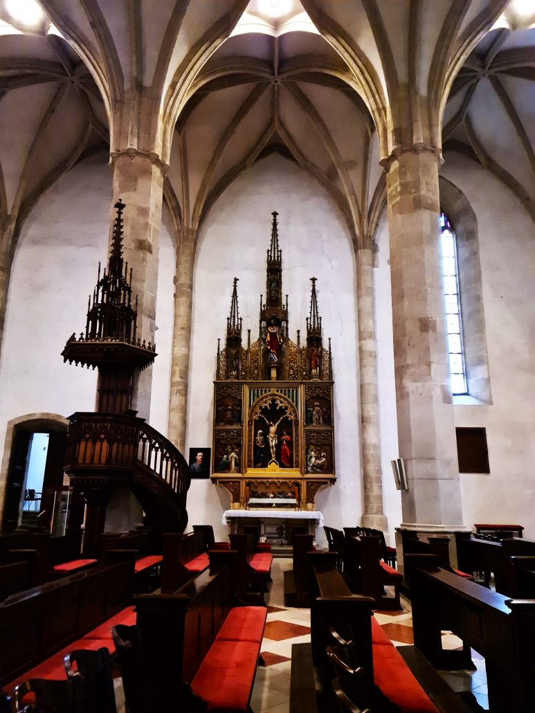 Altar in St Martin's Cathedral in Bratislava