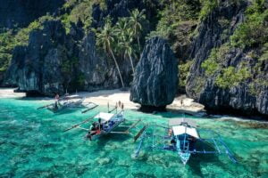 A small beach on an island near El Nido, Palwan.