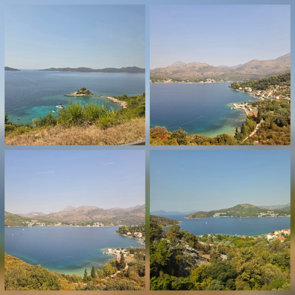 Sweeping views of the Mediterranean with coastal villages and islands